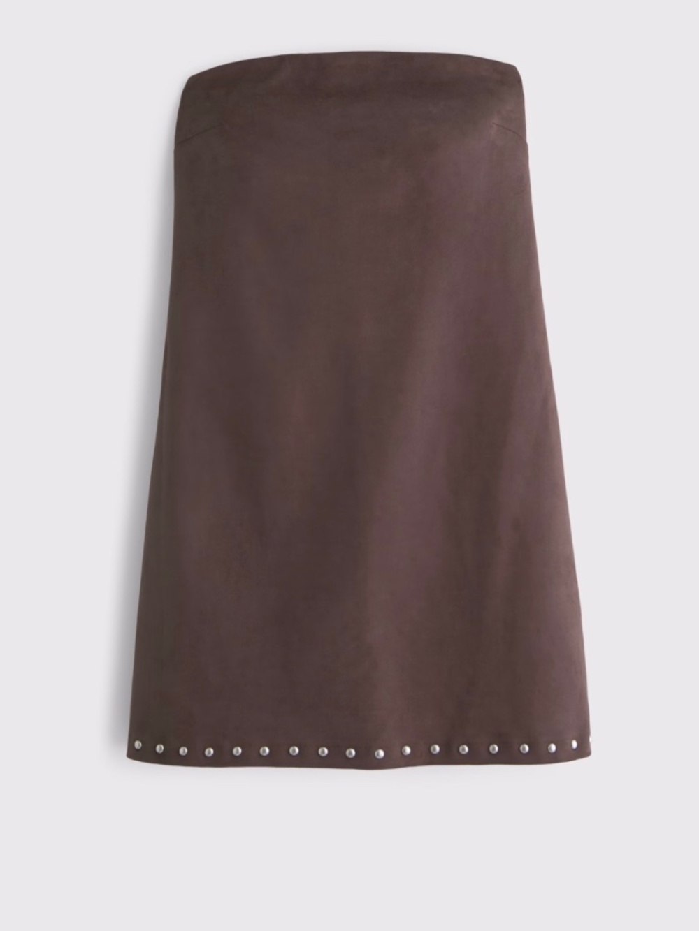 Abercrombie Strapless Vegan Suede Studded Skort